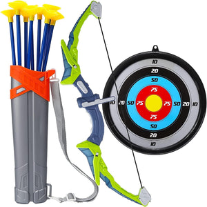Bow and Arrow, Archery Set with Light-up LED Includes Suction Cup Arrows, Indoor & Outdoor Toys Gifts