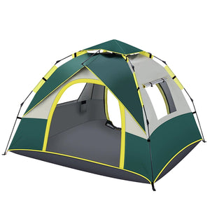 Camping Tent Automatic 3-4 Man Person , 4 Seasons Instant Tent Pop Up Tent for Camping, Hiking, Outdoor Festivals, Car Trip