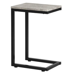 C Shaped Sofa Side Table,End Table with Metal Frame,Coffee Table for Living Room Bedroom Small Spaces