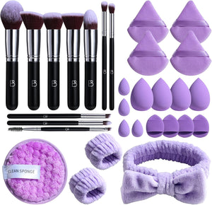 Makeup Brush Set Premium Synthetic Foundation Face Powder Blush Eyeshadow Brushes Makeup Brush Kit