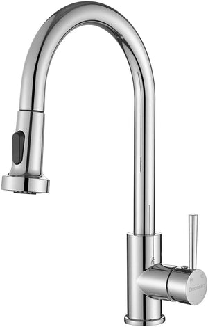 Kitchen Taps Pull Out 2-Mode Spray Basin Mixer Tap 360° Swivel Laundry Sink Faucet