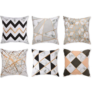 Decorative Cushion Covers, Soft Pillow Case for Sofas, Bedrooms, Living Rooms and Home Decors 18" x 18" (Set of 6)