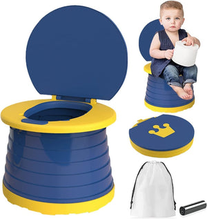 Portable Potty for Kids Toddlers Foldable Travel Potty Training Seat for Car, Camping, Outdoor, Indoor