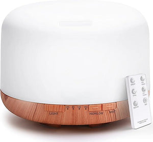 500ml Essential Oil Diffuser, 5 in 1 Ultrasonic Aromatherapy Fragrant Oil Diffusers, Vaporizer Humidifier with Remote Control