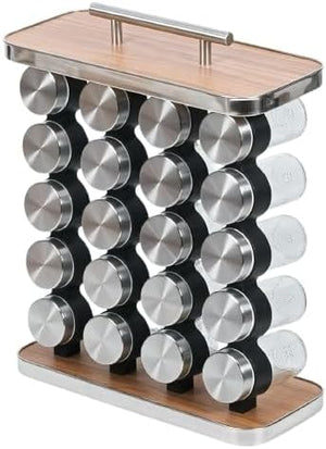 Spice Rack Organizer with 20 Jars,Seasoning Organizer for Cabinet, for Countertop Outdoor Camping Barbecue