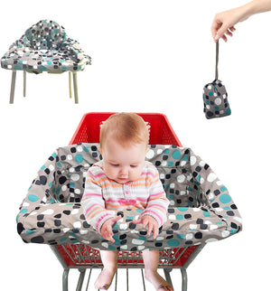 Shopping Trolley Cover for Baby or Toddler - 2-in-1 Highchair Cover