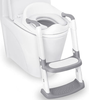 Potty Training Seat with Step Stool Ladder, Toddler Potty Training Toilet for Kids Boys Girls Baby