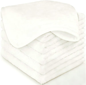 6 Pack Soft Baby Washcloths, Newborn Bath Towels, Toddler Reusable Face Washer, Gentle on Skin,  25x25cm