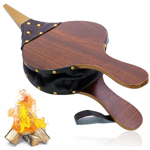 Wood Fireplace Bellows ,Large Air Blower for Barbecue, Camping BBQ Grill Chimney Outdoor