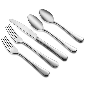 20-Piece Silverware Set for 4, Stainless Steel Flatware Cutlery Set for Home Kitchen Tableware