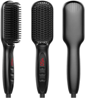 Hair Straightening Brush for Women and Men, Adjustable Temperatures Anti-Scald