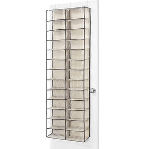 Over The Door Shoe Storage Holder Shelves, 26 Sections Hanging Shoe Organizer