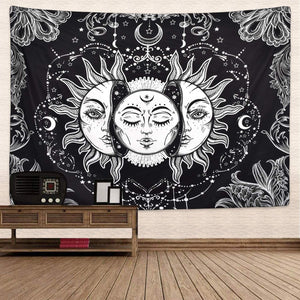 Wall Tapestry - Tapestry Wall Hanging Mystic Tapestry as Wall Art and Room Decor for Bedroom, Living Room, Dorm - Printed with Fringe (51.2x59.1 Inches, 130x150 cm)