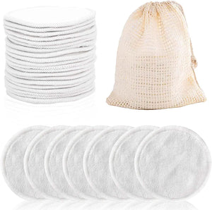 20 Pack Reusable Makeup Remover Pads for Cleaning Face Halo Facial Pad Cloth Eye Wipes