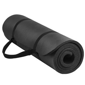 Yoga Mat, All-Purpose Exercise Yoga Mat,  High Density Anti-Tear Exercise Yoga Mat and Knee Pad with Carrying Strap