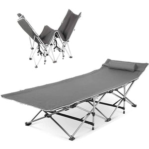 Folding Camping Cots, Portable Sleeping Bed for Camp, Beach, Home, Office