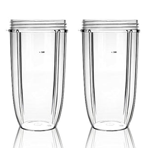 2PCS 32OZ Large Cup for Nutribullet 600W & Pro 900W Blender/Mixer