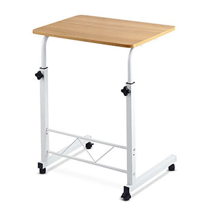 Mobile Laptop Desk Adjustable Height 360°Rotation For Home Office