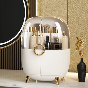 Makeup Organizer Cosmetic Storage Box Display Case, Jewelry and Skincare Holder for Bathroom, Countertop