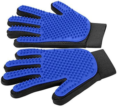1 Pair Pet Grooming Glove, Efficient Pet Hair Remover Mitt  for Dog & Cat