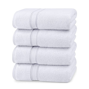 Bath Towels  100% Ring-Spun Cotton Towel Set for Hotel and Spa, Maximum Softness and Highly Absorbent (69 x 137 cm, Pack of 4))