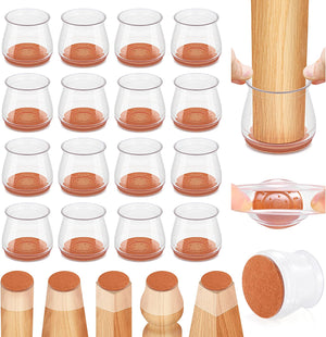 Silicone Furniture Chair Leg Floor Protectors for Hardwood Floors,  Protecting Floors from Scratches and Noise (24PCS)